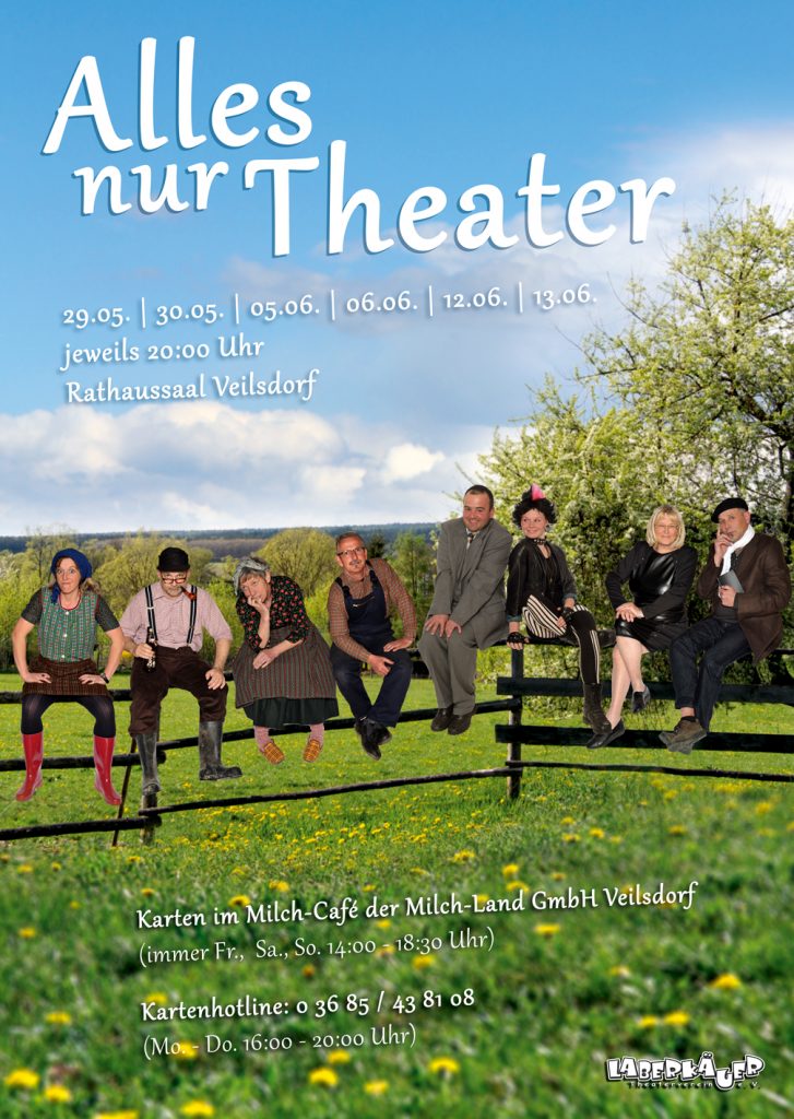 Das Plakat des Stückes "Alles nur Theater" aus dem Jahr 2015
